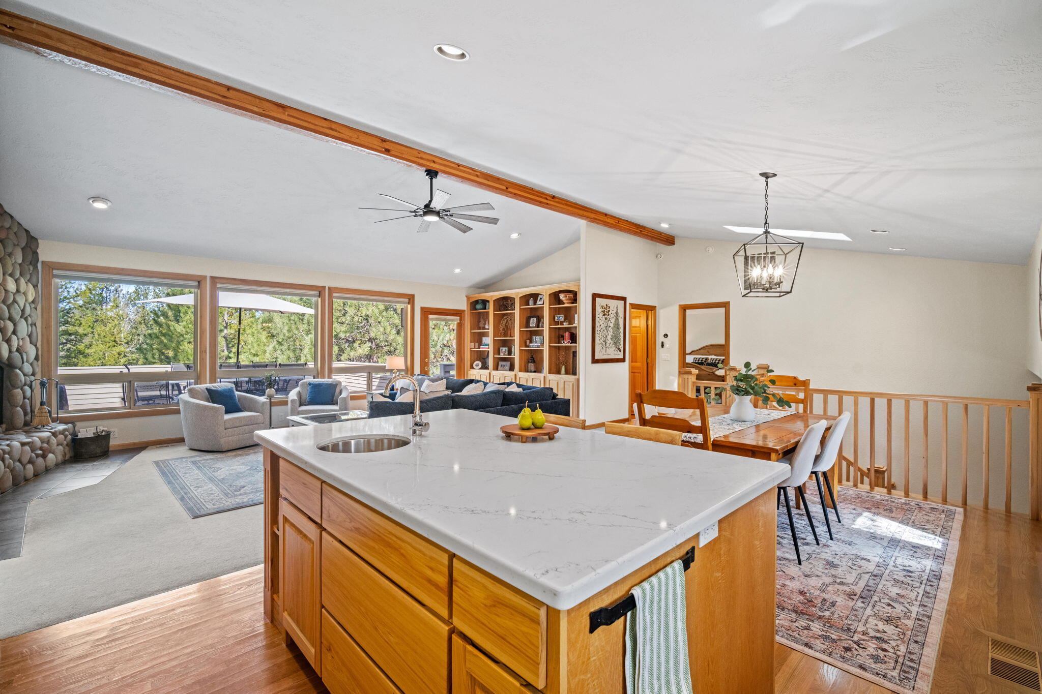17948 Shadow Lane, Unit 7 Sunriver, OR 97707 - Photo 32 of 92 a view of a dining room with furniture window and outside view