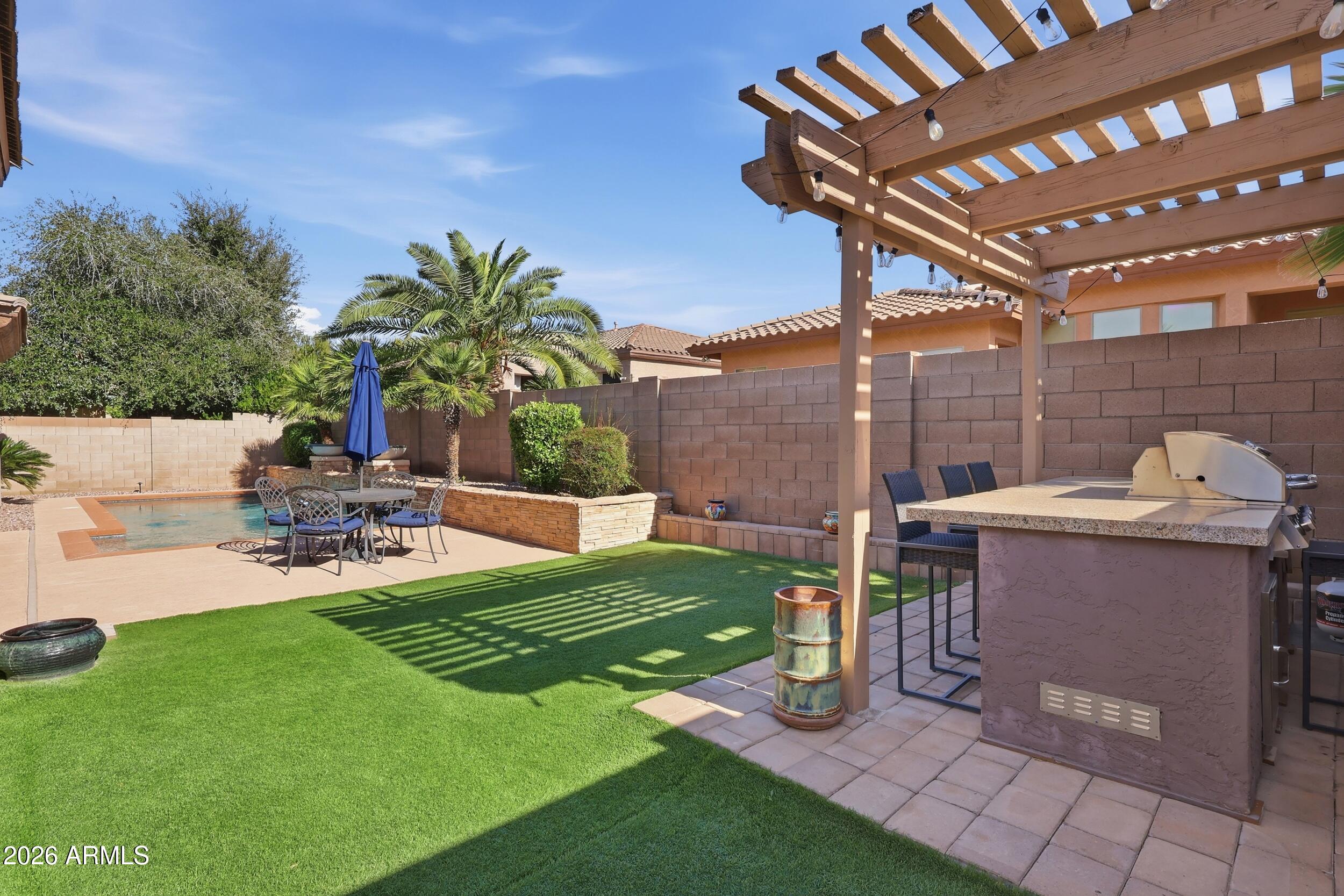 2537 South Santa Rita Way Chandler, AZ 85286 - Photo 31 of 45 Backyard Retreat