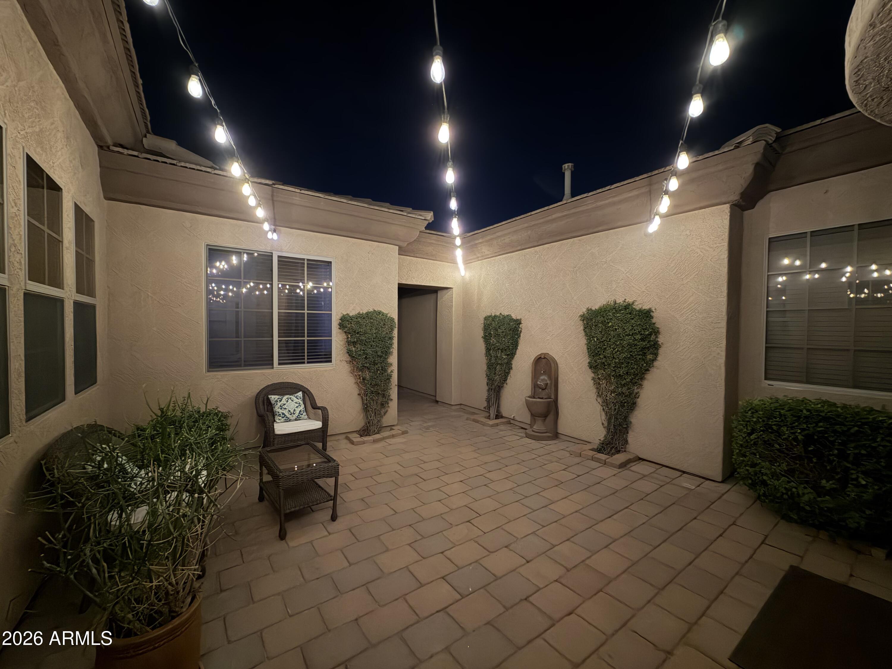 2537 South Santa Rita Way Chandler, AZ 85286 - Photo 41 of 45 Courtyard Night