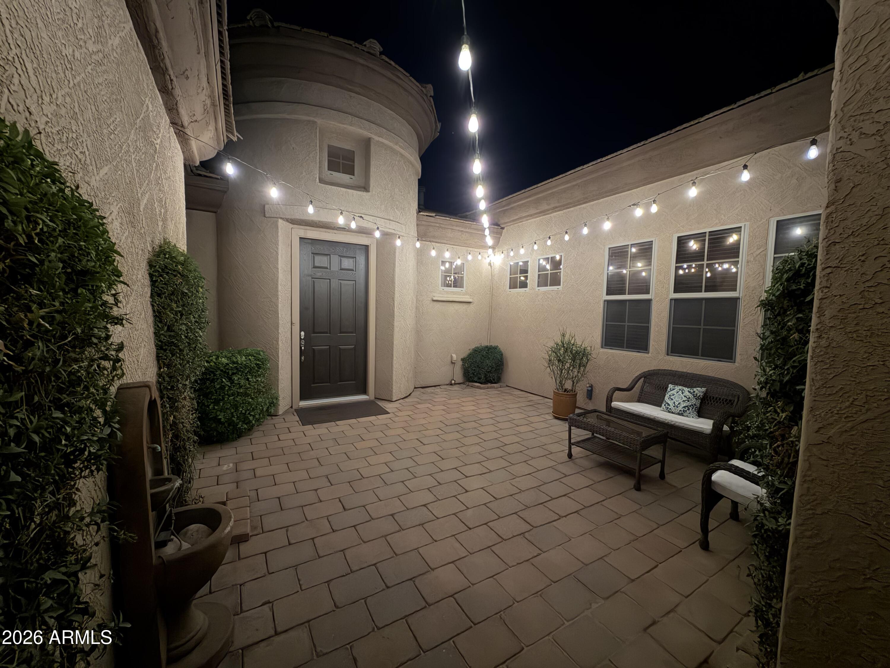 2537 South Santa Rita Way Chandler, AZ 85286 - Photo 42 of 45 Courtyard Night