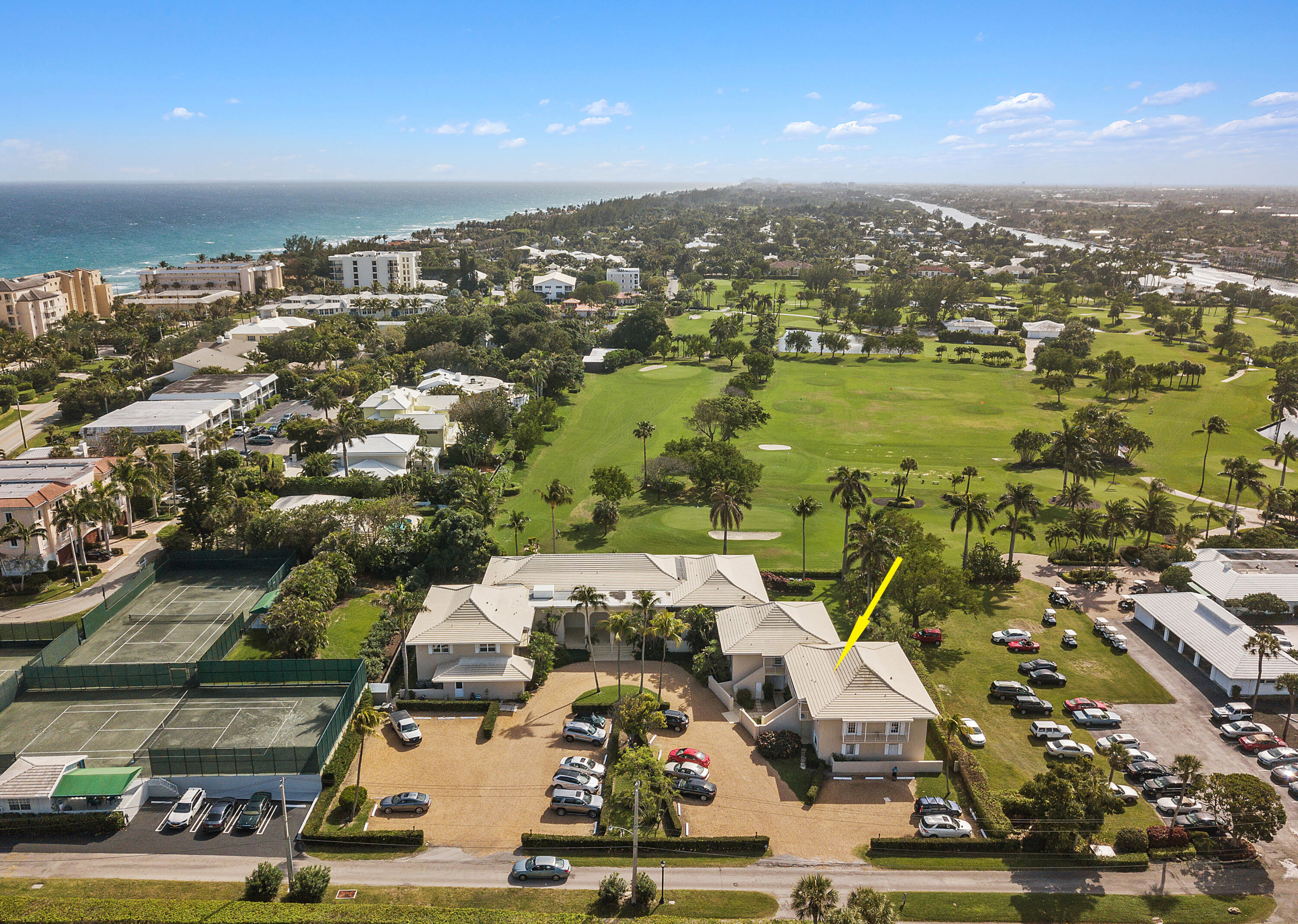 200 Little Club Road, Unit 7 Gulf Stream, FL 33483 - Photo 21 of 22 AERIAL VIEW OF PROPERTY...