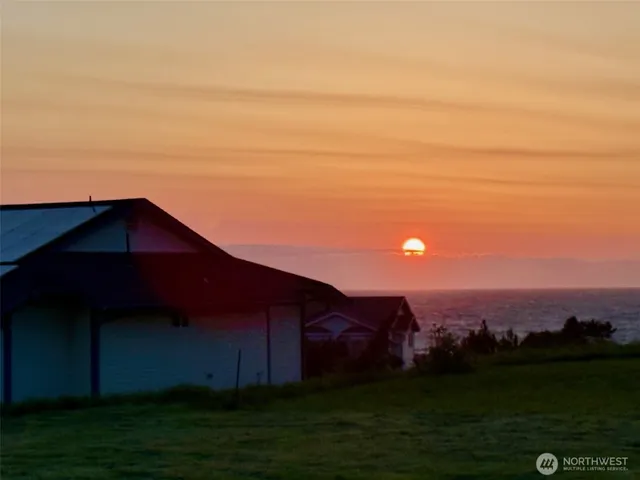 a view of yard with ocean view