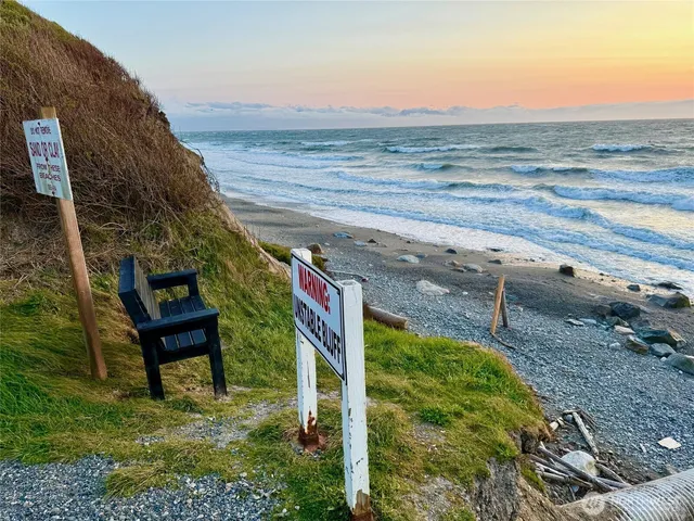a view of beach and ocean