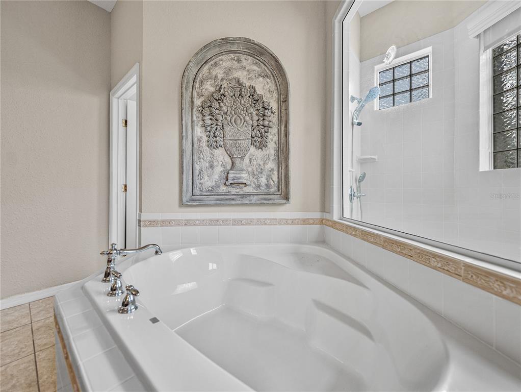 4004 Sable Loop Drive Lake Wales, FL 33859 - Photo 31 of 94 a white bath tub sitting in a bathroom next to a window