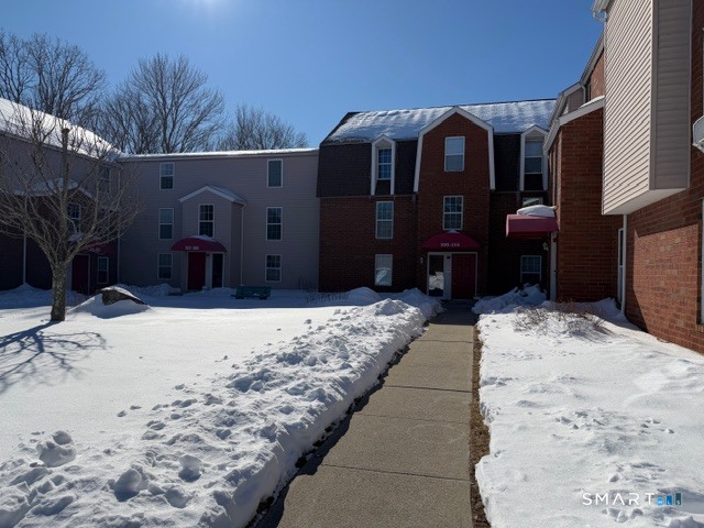 a front view of a house