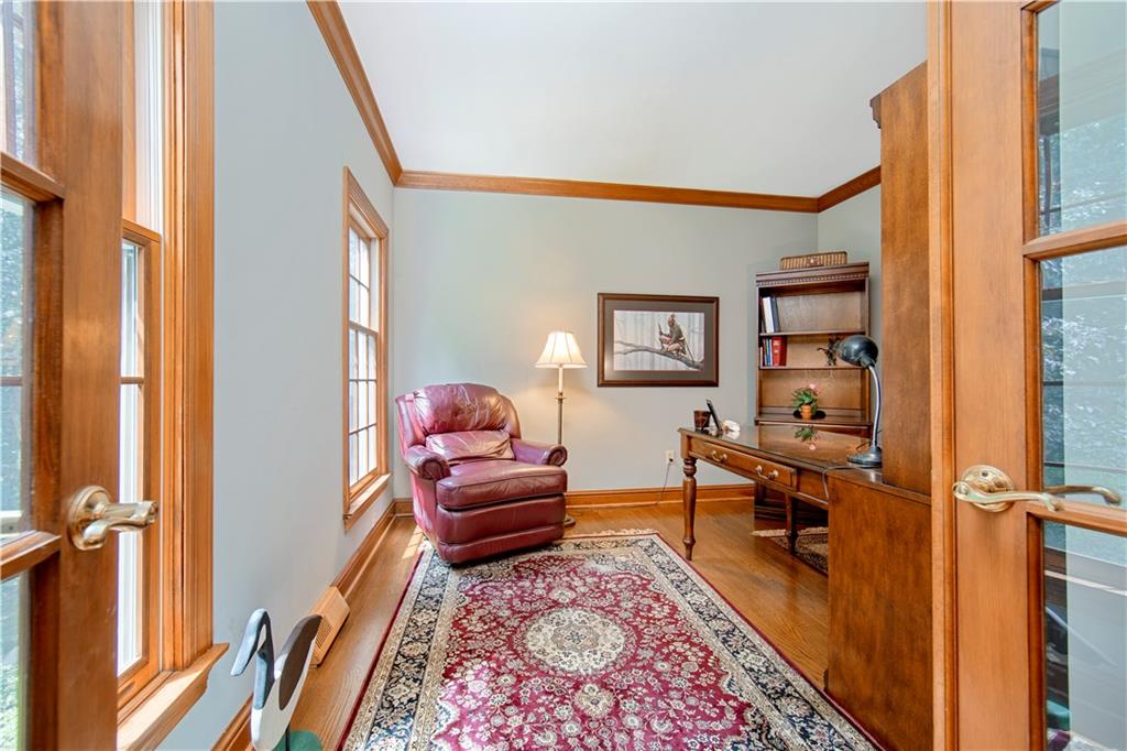 1479 Three Degree Road Mars, PA 16046 - Photo 7 of 24 1st floor den offers privacy via French door entrance. Comfortable size. Could even serve as an extra bedroom if a study is not what you need.