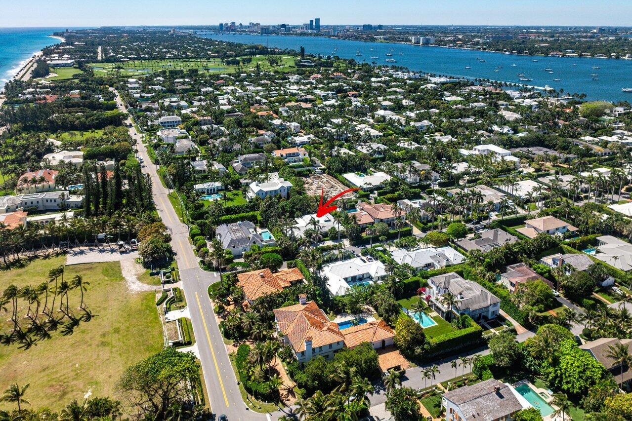 214 List Road Palm Beach, FL 33480 - Photo 17 of 21 an aerial view of residential houses with outdoor space