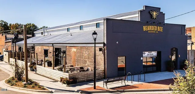 a outdoor view of a building with garden