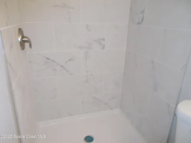 a close up of a bathtub