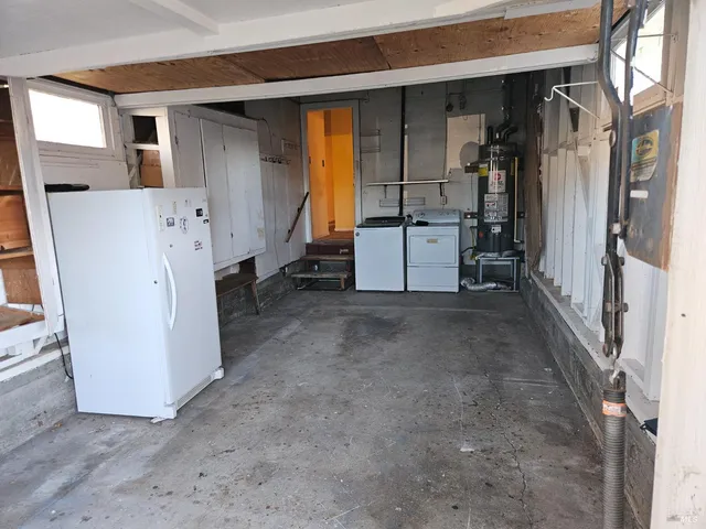 a view of storage and utility room