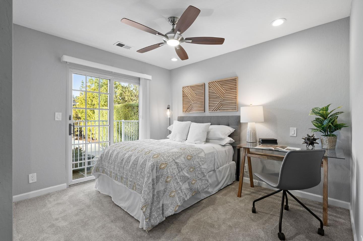 1652 Ralston Avenue Belmont, CA 94002 - Photo 38 of 45 a bedroom with a bed and a chair