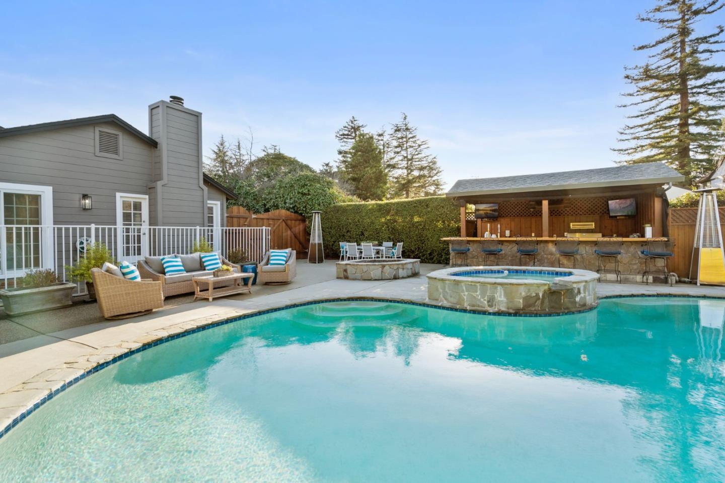 1652 Ralston Avenue Belmont, CA 94002 - Photo 41 of 45 a view of a house with swimming pool and porch
