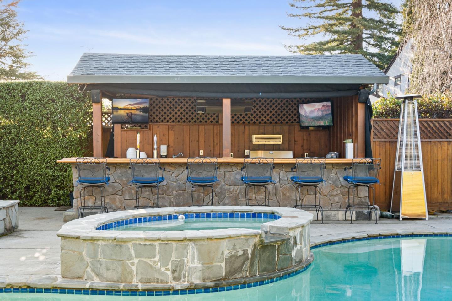 1652 Ralston Avenue Belmont, CA 94002 - Photo 42 of 45 a view of house with a swimming pool
