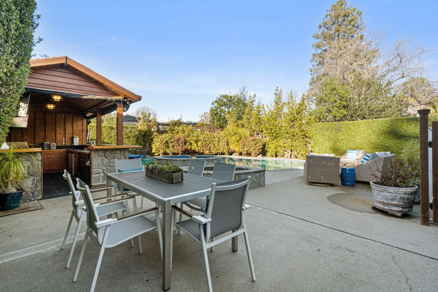 1652 Ralston Avenue Belmont, CA 94002 - Photo 44 of 45 a view of a terrace with furniture and garden