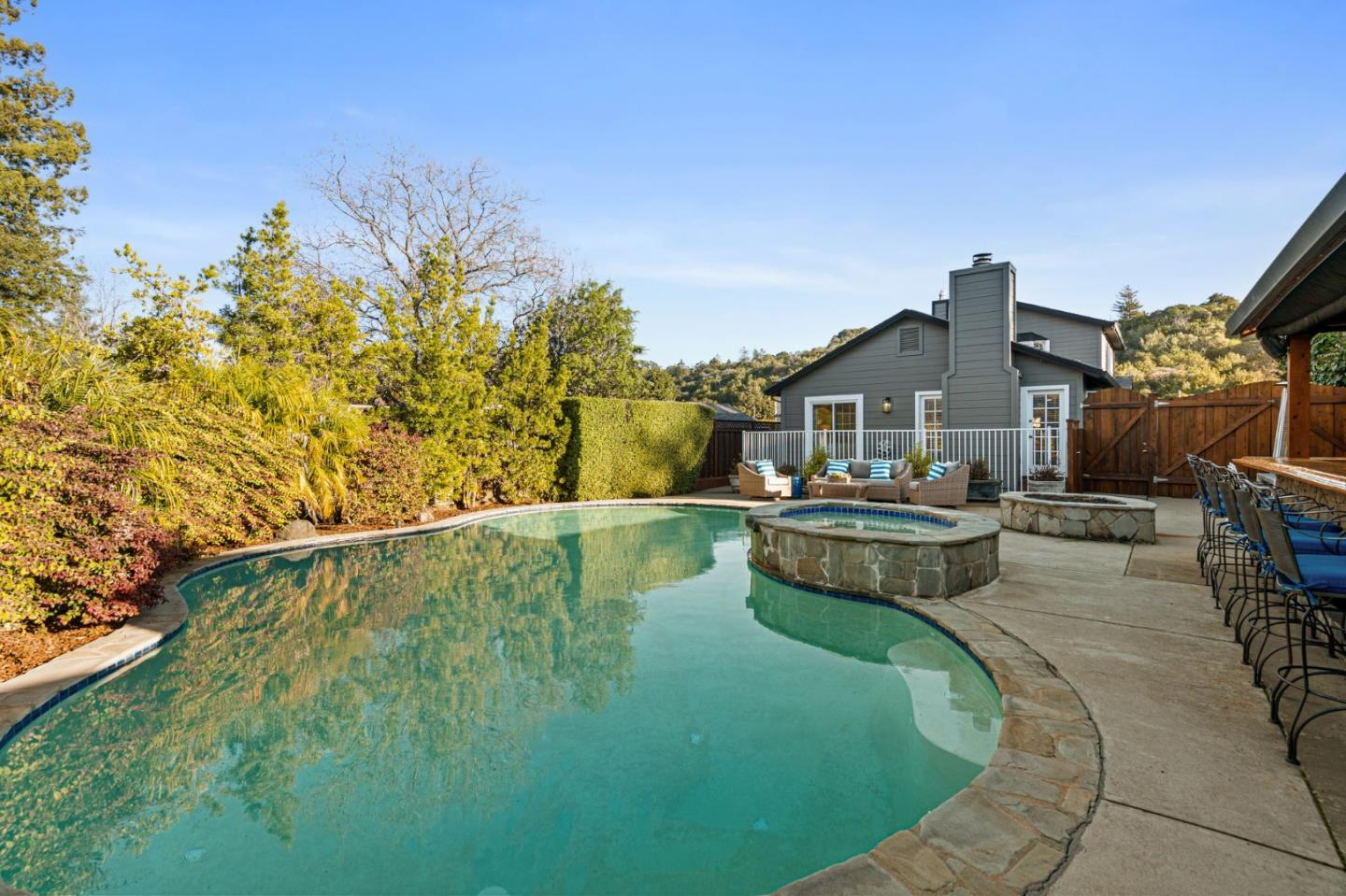 1652 Ralston Avenue Belmont, CA 94002 - Photo 45 of 45 a view of a swimming pool with lounge chair