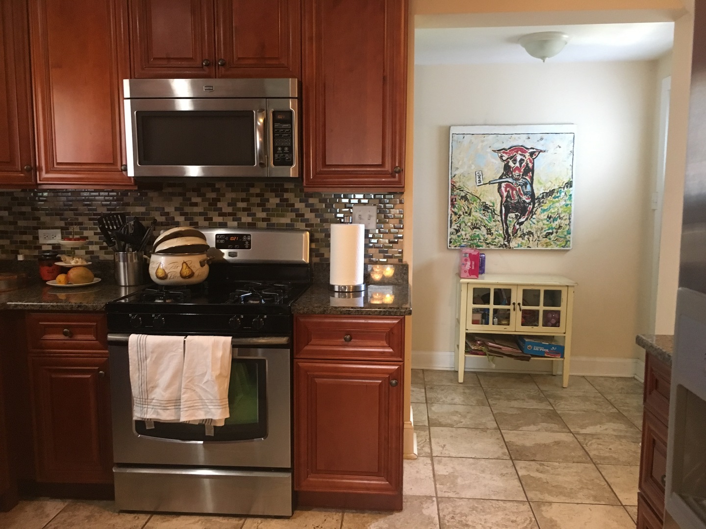 2422 Forest Avenue North Riverside, IL 60546 - Photo 9 of 19 a kitchen with a stove and a microwave