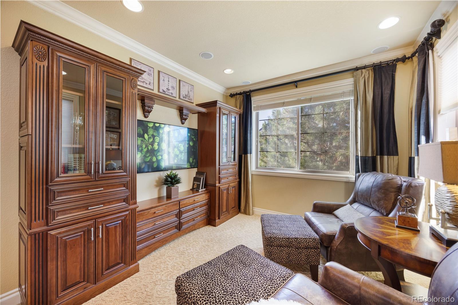9132 Mornington Way Lone Tree, CO 80124 - Photo 18 of 44 a living room with furniture and a large window