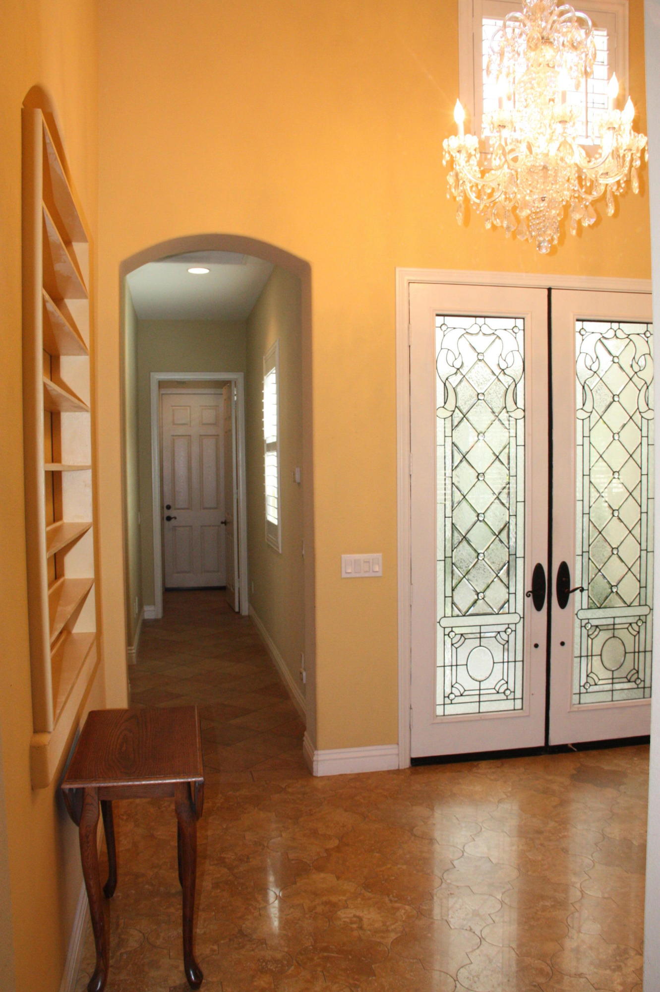 49475 Redford Way Indio, CA 92201 - Photo 42 of 58 a view of hallway with window and wooden floor