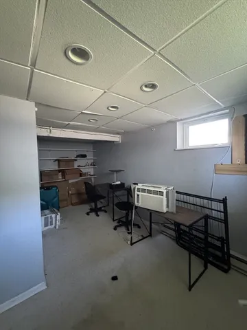 a room with furniture and a table