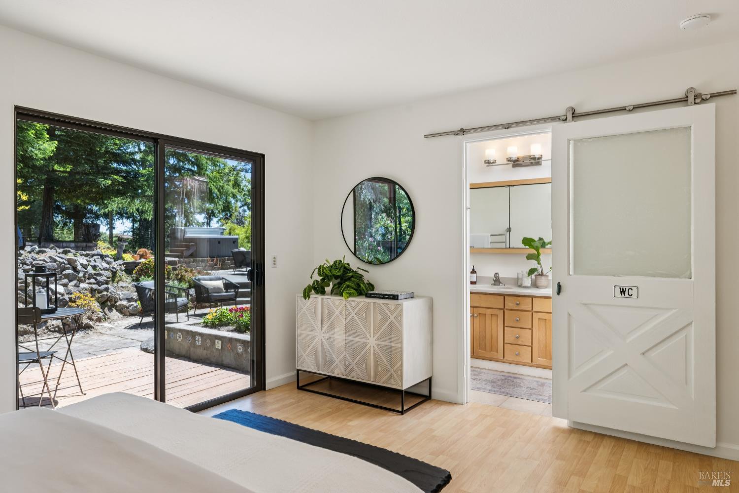 10931 Barnett Valley Road Sebastopol, CA 95472 - Photo 27 of 57 Primary bedroom views towards the pond...