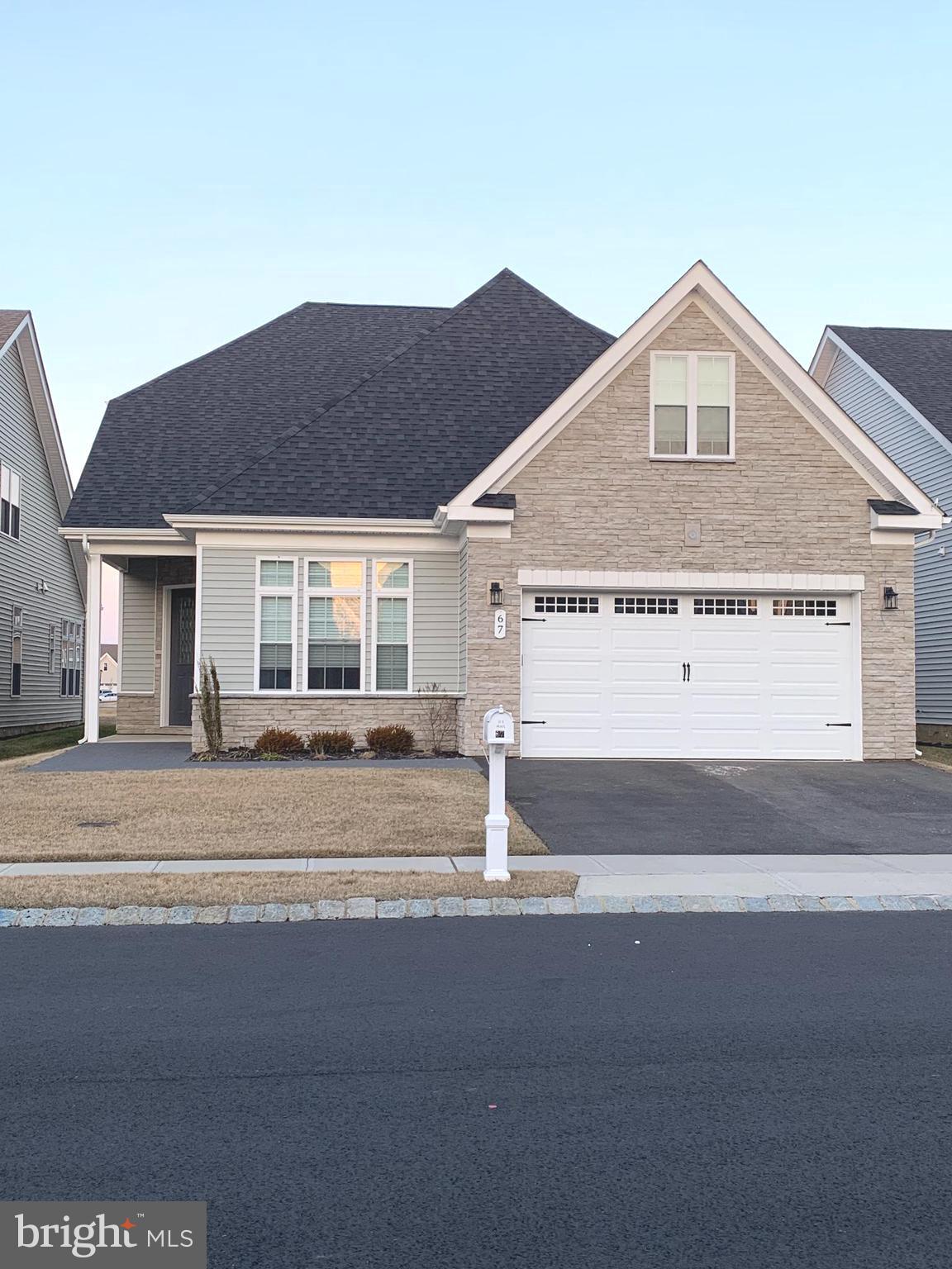 Robbins Model - Stone front Elevation