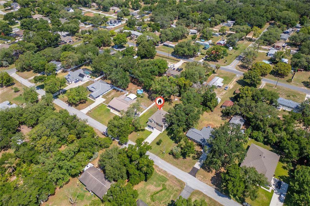 4331 Wayne Road Fruitland Park, FL 34731 - Photo 8 of 46 an aerial view of residential houses with outdoor space and trees