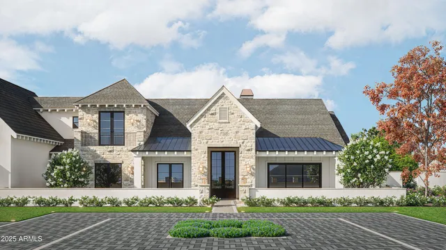 front view of house with a yard