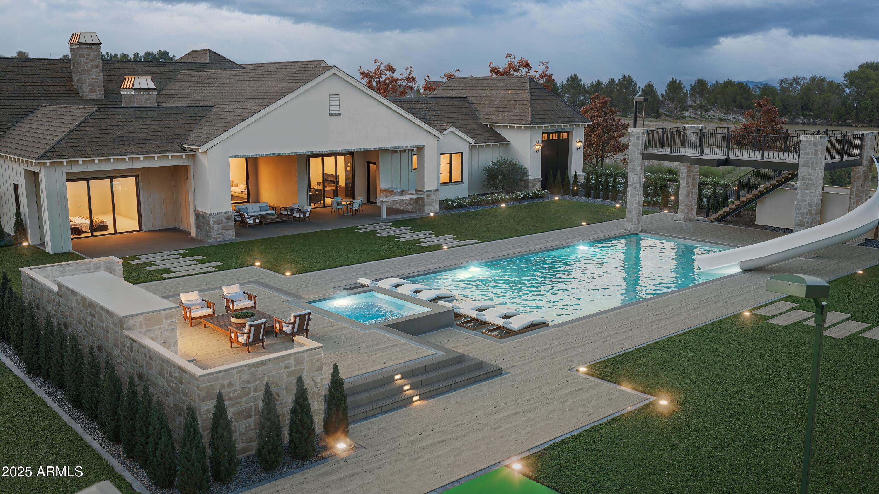 17002 East Pecos Road Gilbert, AZ 85295 - Photo 8 of 12 a view of a house with backyard and sitting area