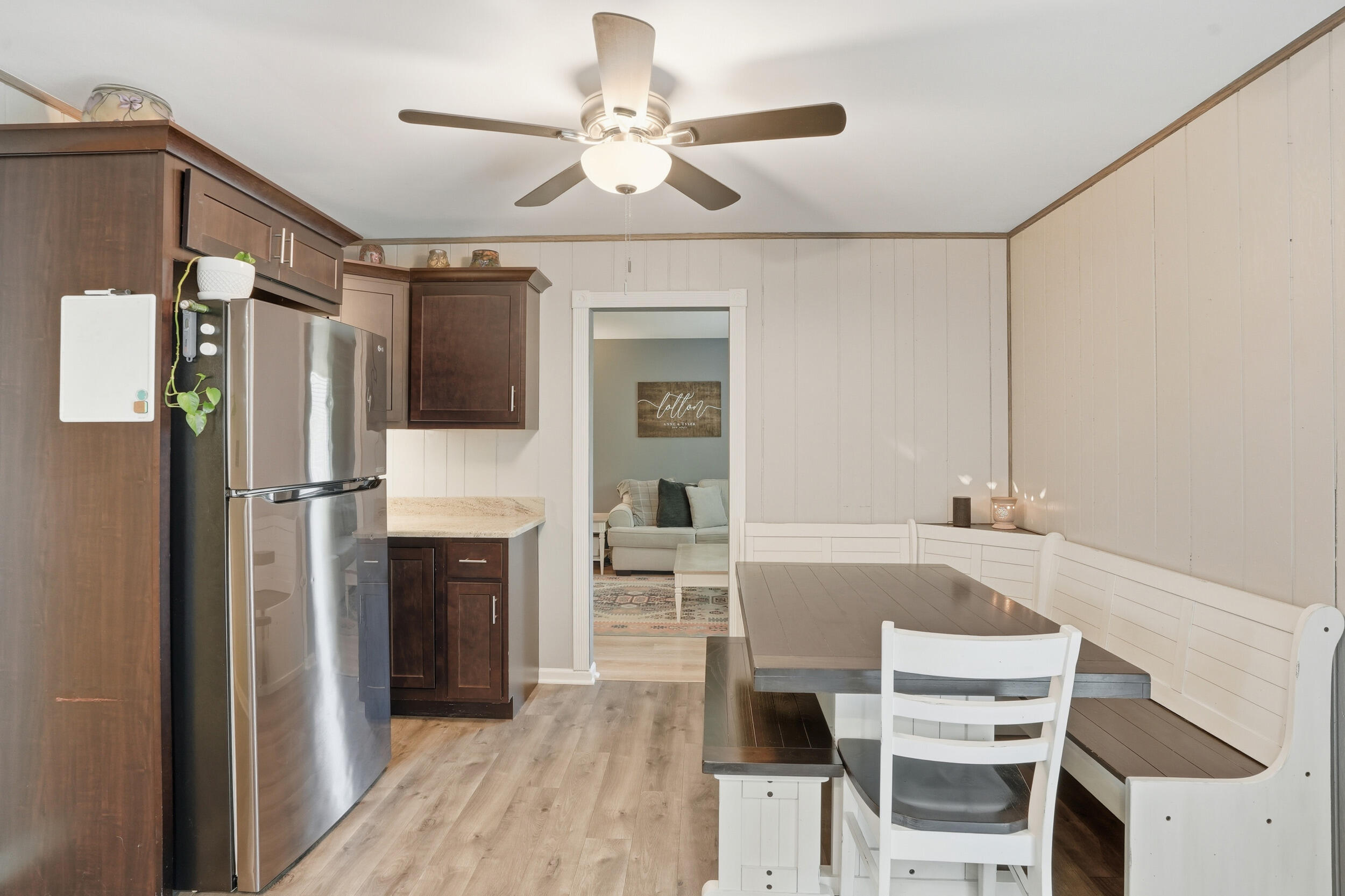 1437 Madison Avenue Dyer, IN 46311 - Photo 10 of 25 a kitchen with kitchen island a stove and a refrigerator