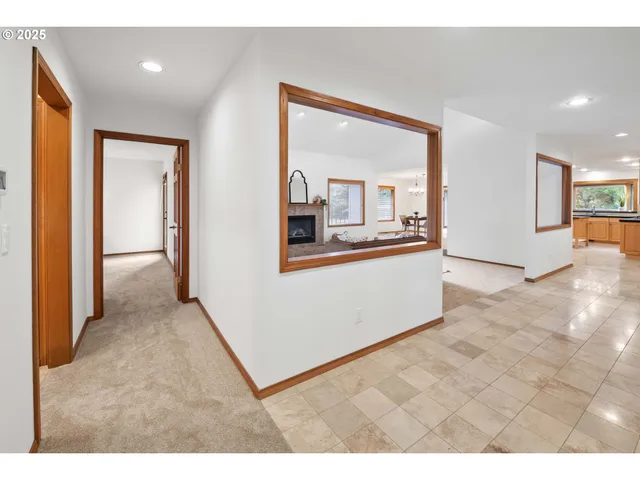 a view interior of the house and kitchen view