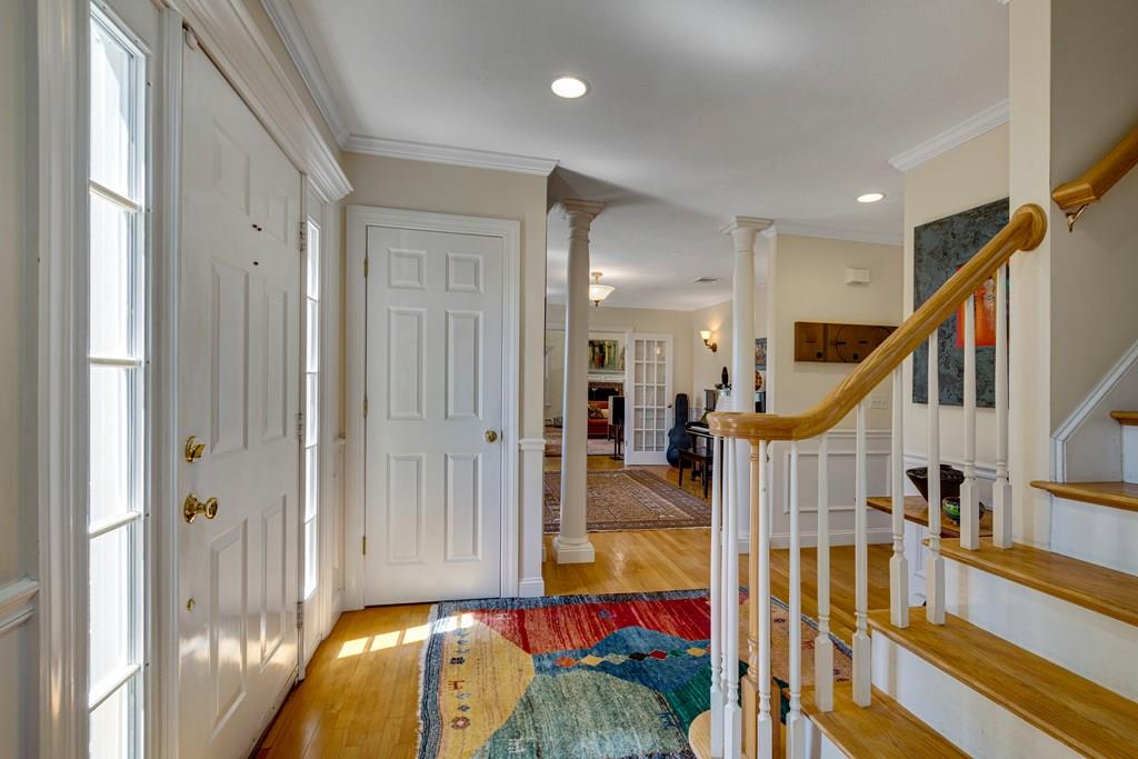 65 Wachusett Road Needham, MA 02492 - Photo 6 of 42 a view of staircase with wooden floor and floors