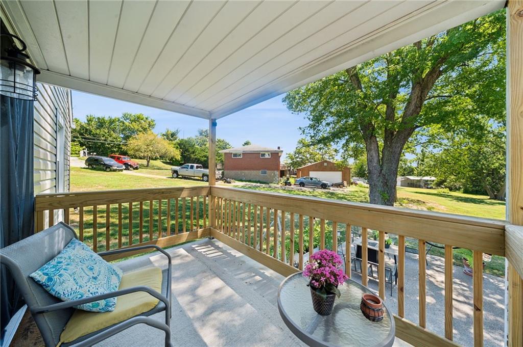 135 Pear Orchard Road Coraopolis, PA 15108 - Photo 41 of 43 a view of a chairs and table on the balcony