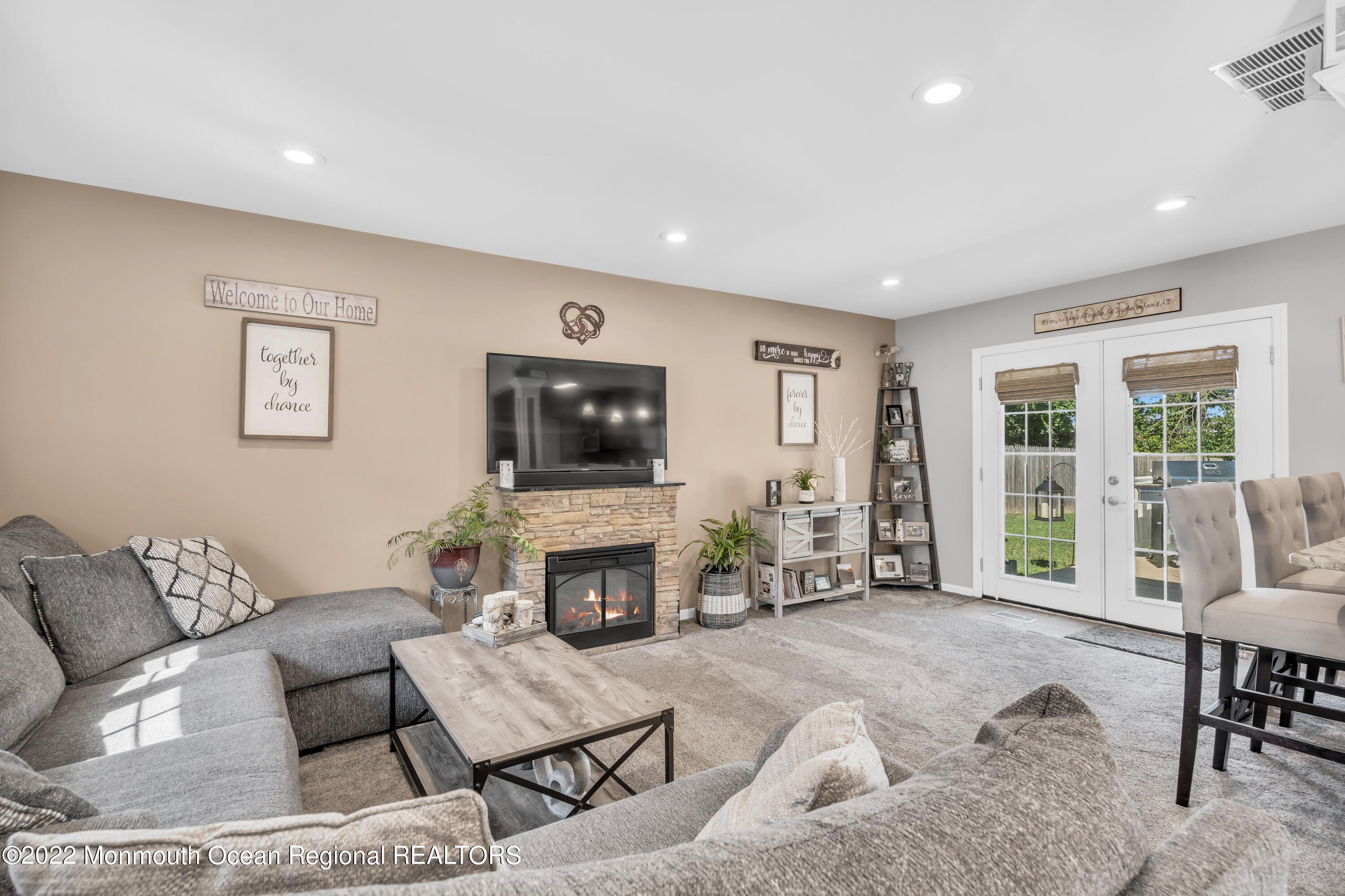 19 Lark Lane Brick, NJ 08724 - Photo 6 of 72 a living room with furniture and a fireplace