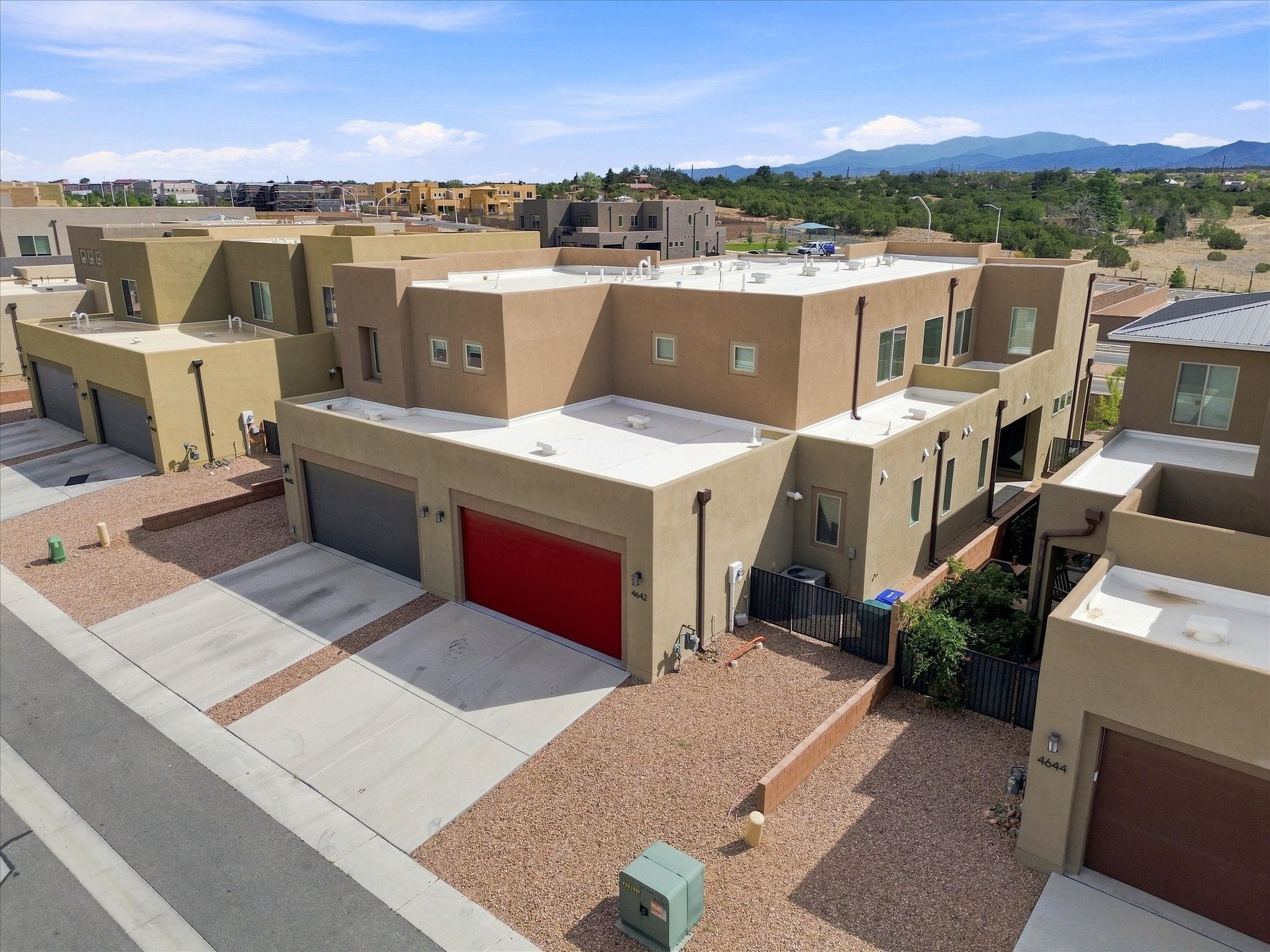 4642 Rail Runner Road Santa Fe, NM 87507 - Photo 58 of 74 Aerial view of the house