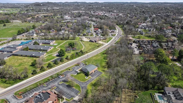 a view of a city from a balcony