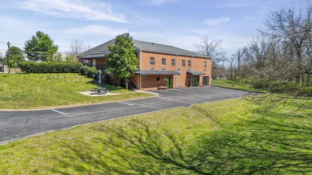 a front view of house with yard