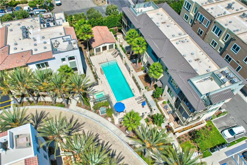 3197 Doheny Way Dana Point, CA 92629 - Photo 21 of 28 an aerial view of a house with outdoor space and a swimming pool