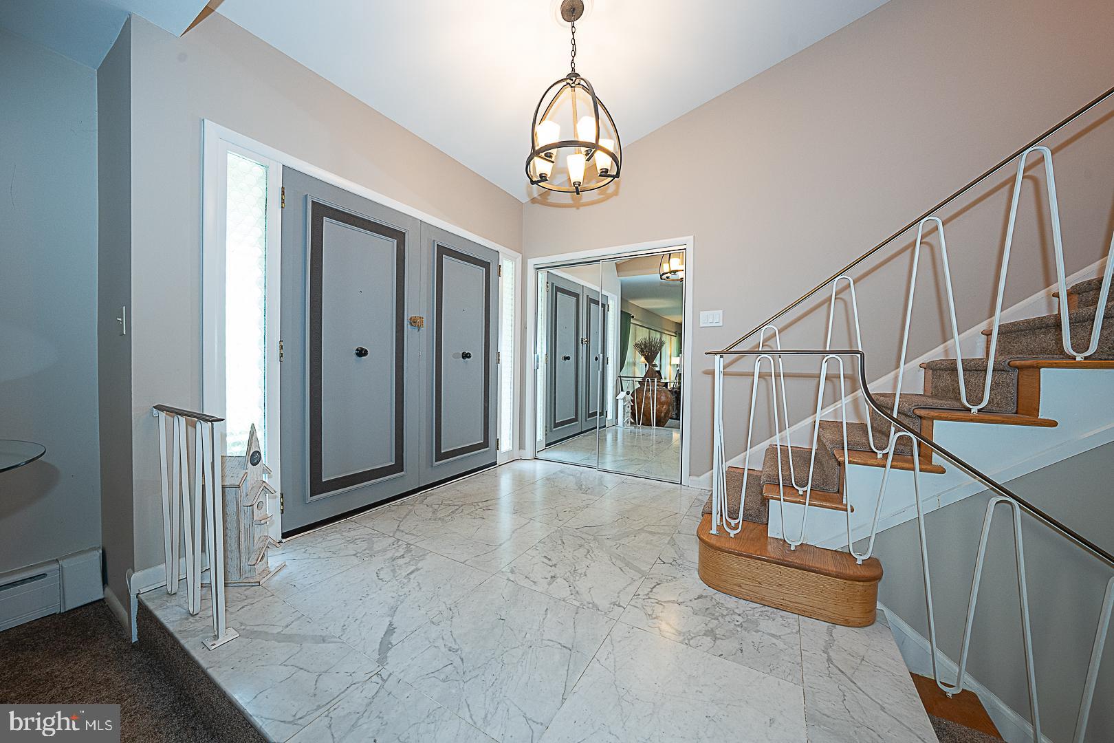 101 Andrea Road Cheltenham, PA 19012 - Photo 5 of 82 Foyer Entrance with marble floors