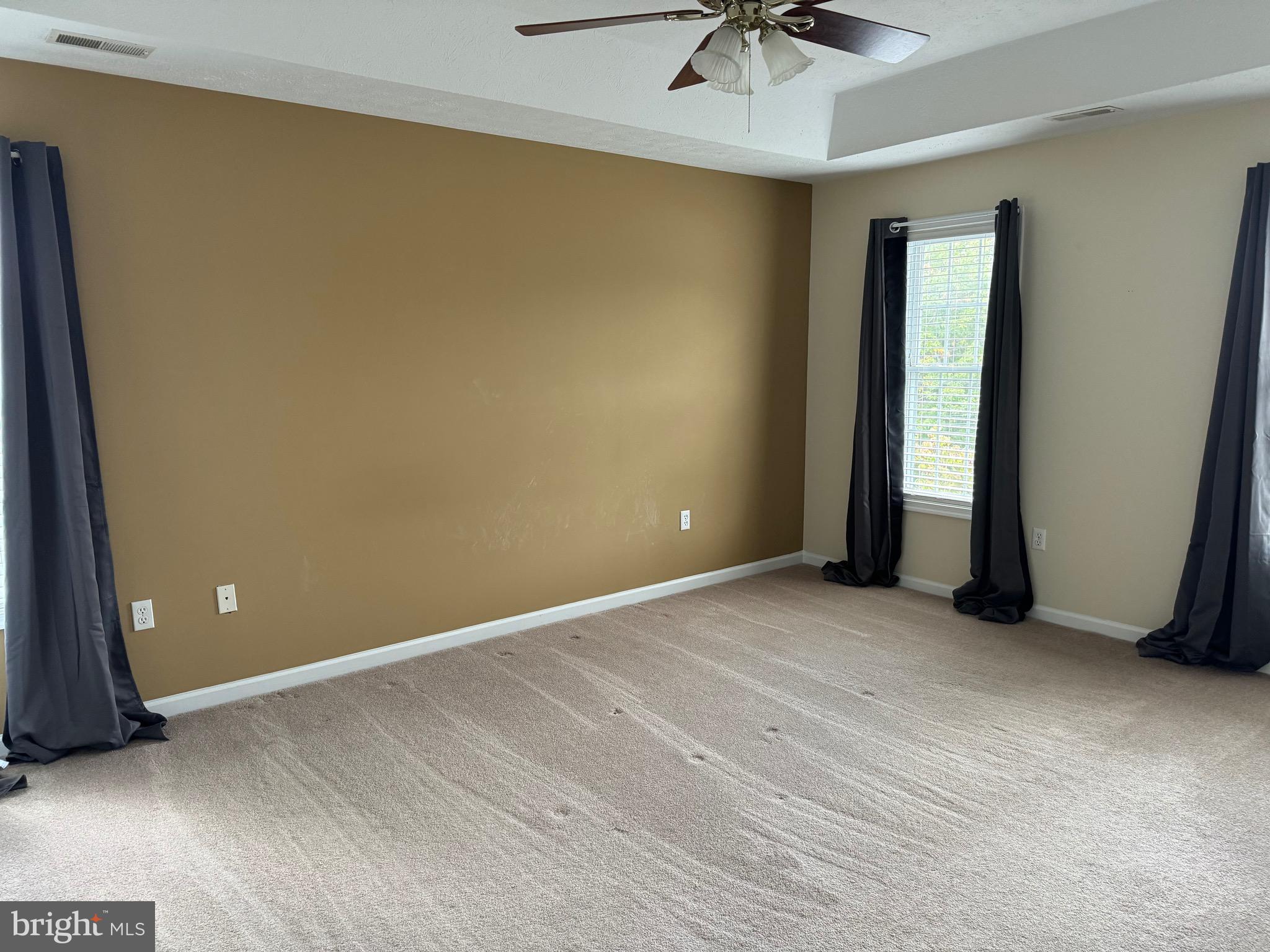115 Gloucester Road Front Royal, VA 22630 - Photo 9 of 14 an empty room with a ceiling fan and carpet