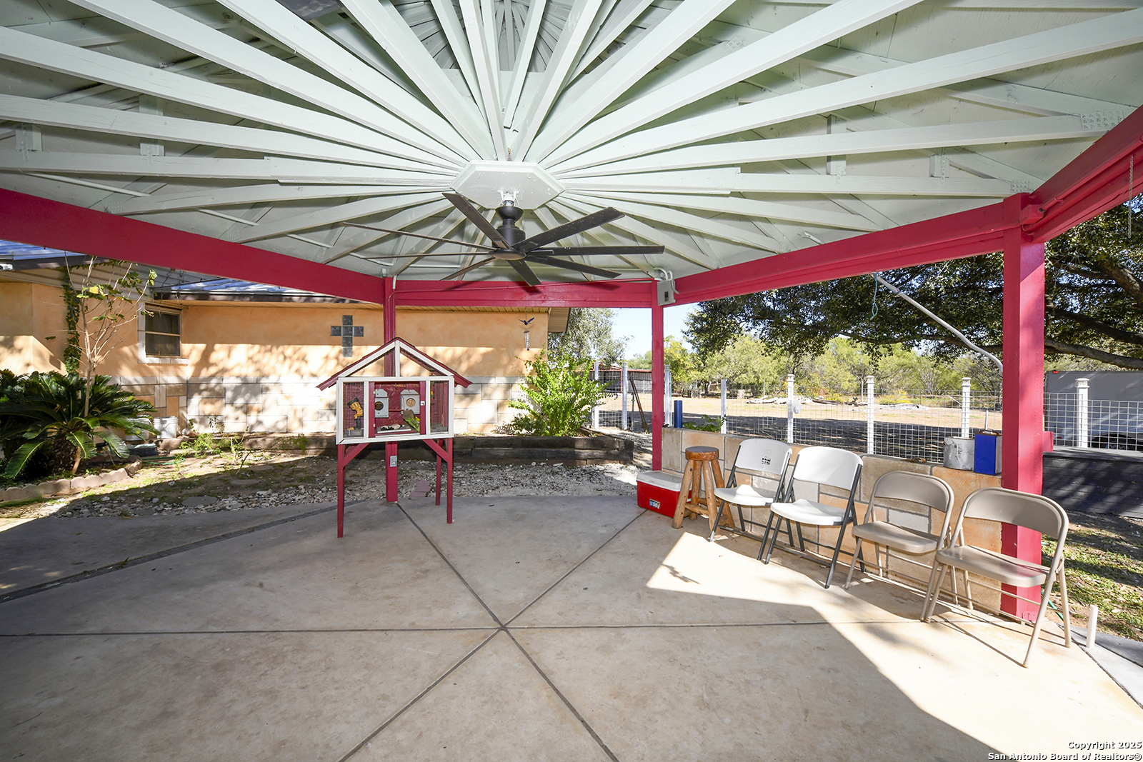 4720 Rakowitz Road Adkins, TX 78101 - Photo 32 of 35 an outdoor sitting space with balcony