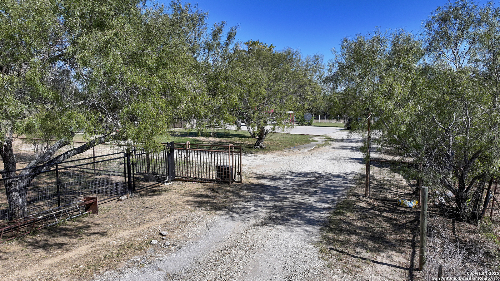 4720 Rakowitz Road Adkins, TX 78101 - Photo 7 of 35 a view of a yard with trees