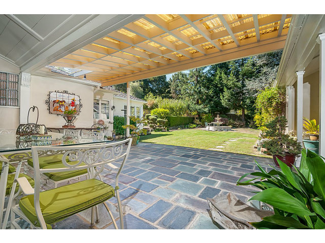 615 Chiltern Road Hillsborough, CA 94010 - Photo 18 of 25 a view of swimming pool with seating space