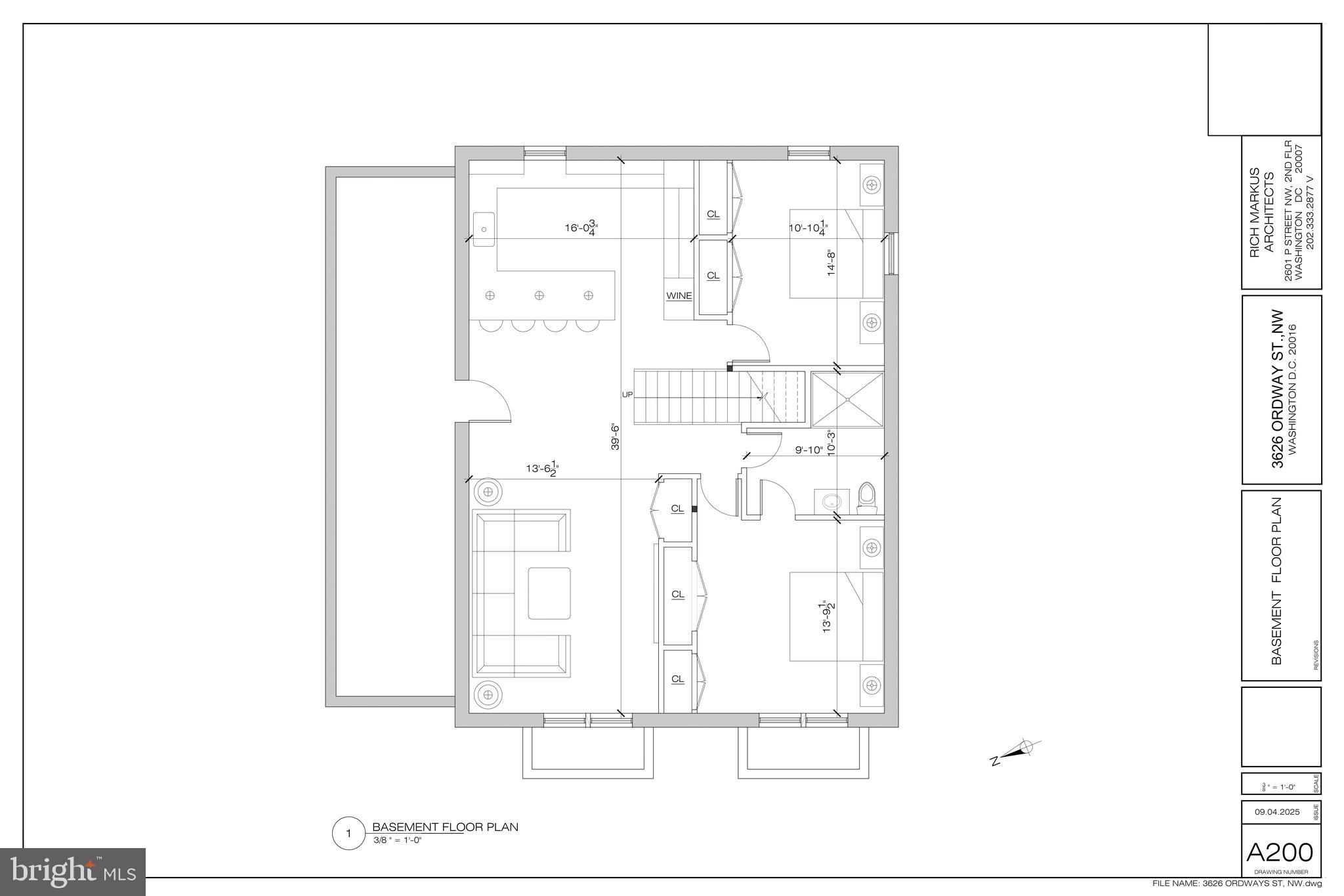 3626 Ordway Street Northwest Washington, DC 20016 - Photo 13 of 17 Lower Level Plan