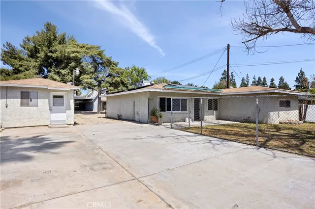 a view of a house with a patio