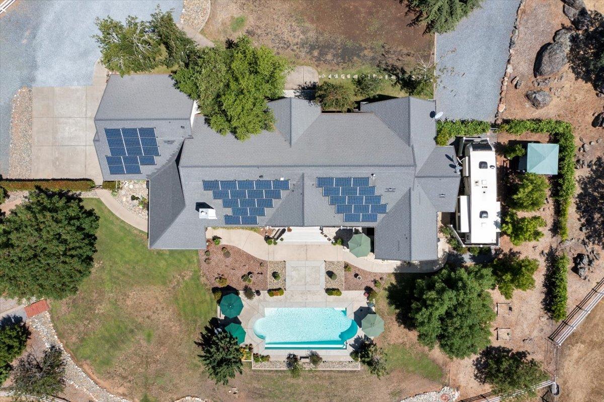 4558 Country View Court Cool, CA 95614 - Photo 7 of 71 an aerial view of a house with a yard and a fountain
