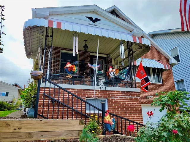 an outdoor space with seating