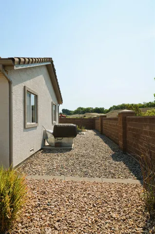 a front view of a house with ocean view