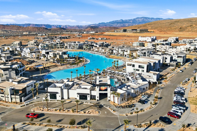 961 West Akoya Pearl Road, Unit 300 St. George, UT 84790 - Photo 56 of 60 Bird's eye view of a water and mountain view