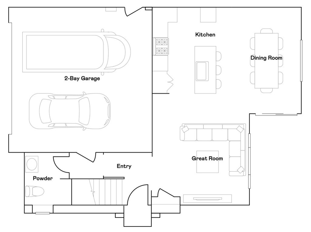2453 Powell Drive Rialto, CA 92377 - Photo 17 of 18 Residence 2 - Level 1 Floorplan