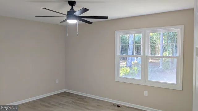 a window in an empty room